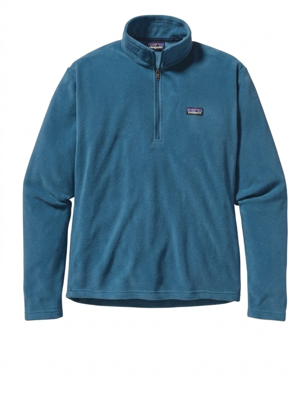 Patagonia Men’s Micro D 1/4 Zip Teal Blue  Fleece Winter Pullover Sweater Size S